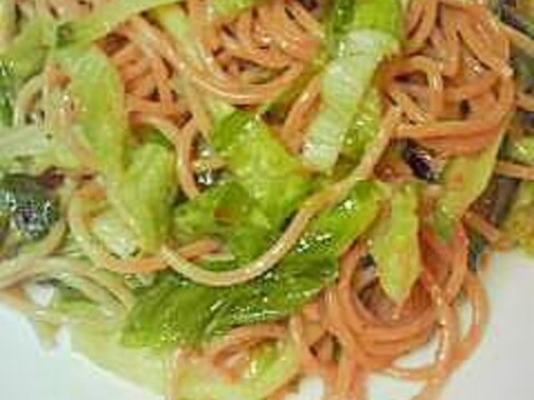 緑野菜のサラダスパゲティ